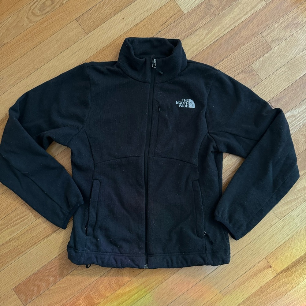 NORTH FACE Fleece black zip jacket sweater Ski Snowboard Winter
